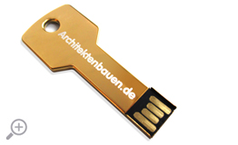 USB Schlssel in Gold